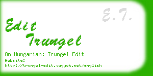 edit trungel business card